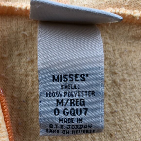 L.L. Bean Womens Jacket Medium Misses Orange Hooded Zip-Up Lightweight Casual - Picture 4 of 10